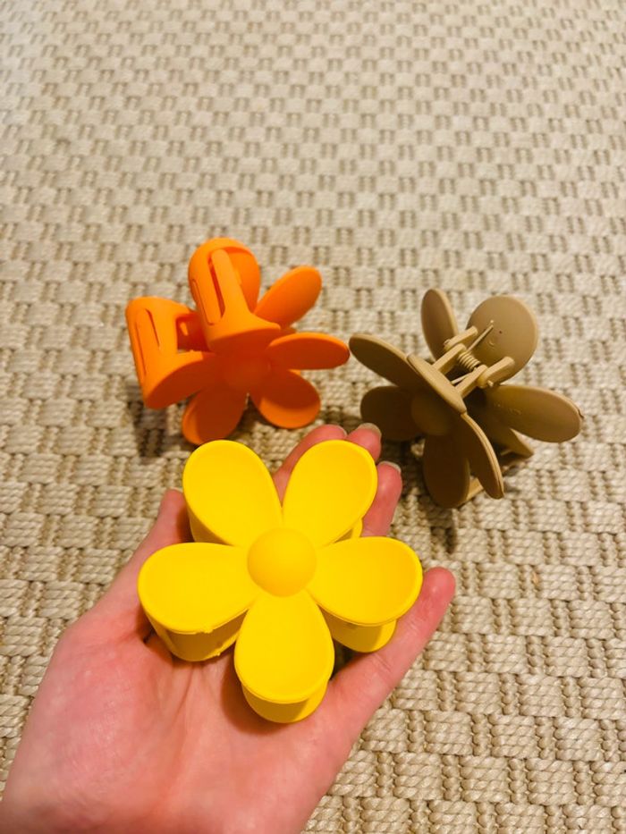 Lot barrette cheveux fleur tendance pince chouchou accessoire tiare - photo numéro 2