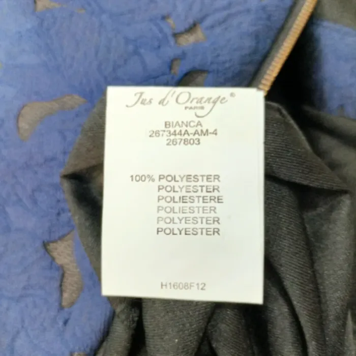 Robe bleue sans manches motif ajouré Jus d’Orange – Taille S, zip doré A955 - photo numéro 9