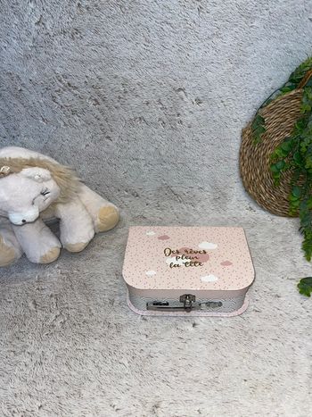 Petite Valisette rose et doré neuve - Atmosphera 