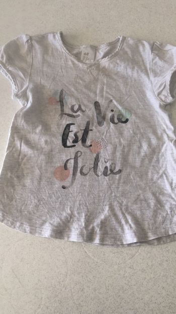 T-shirt 2 ans fille