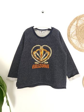 Sweat bleu marine à sequins Arizona Z 4 Ans