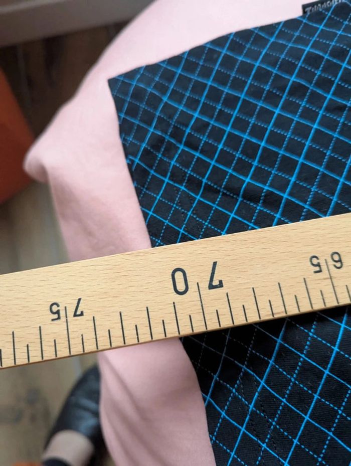 Polo Trasher noir à carreaux taille M - photo numéro 5