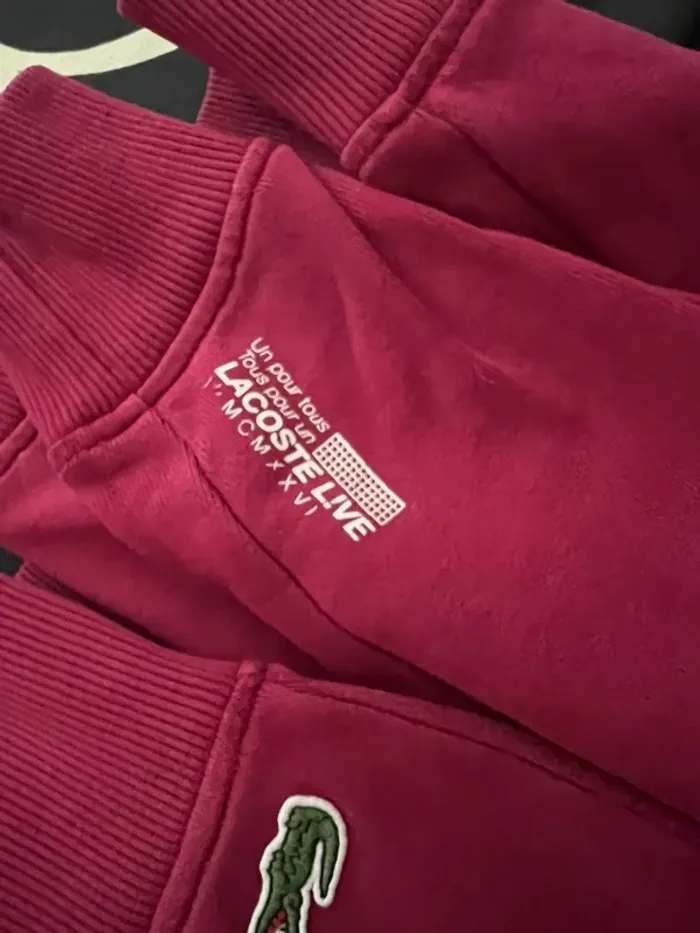 Sweat Lacoste bordeau taille S 🐊 - photo numéro 7