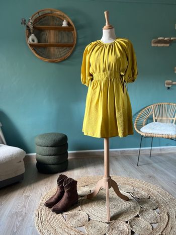 💛 Robe Zara jaune moutarde taille S