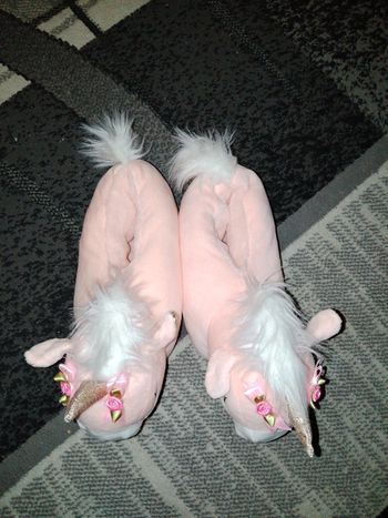 Pantoufles licorne 37/38
