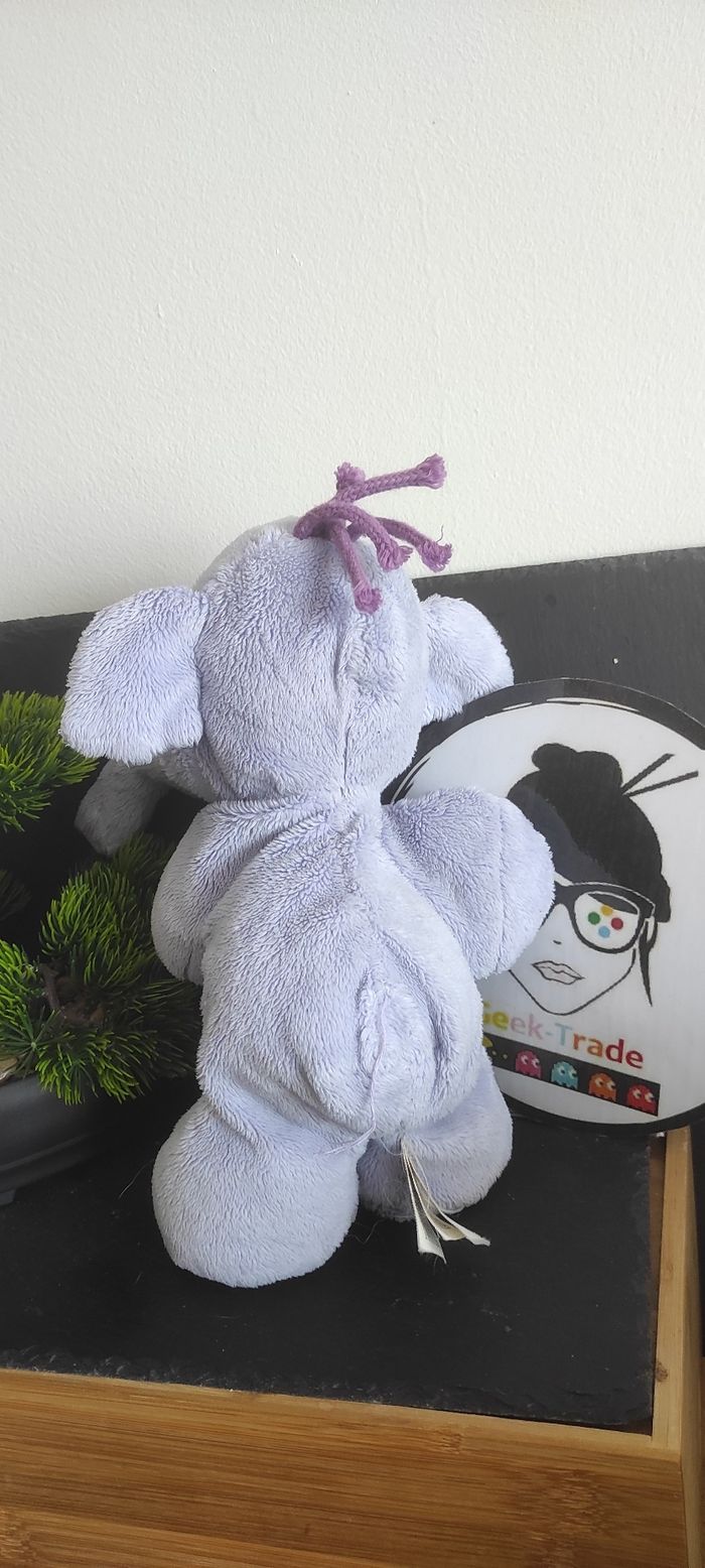 Doudou peluche éléphant Lumpy Winnie l'ourson the pooh violet simba dickie - photo numéro 2