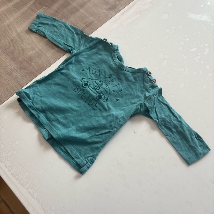 Maillot manche longue taille 3 mois (56/62 cm)