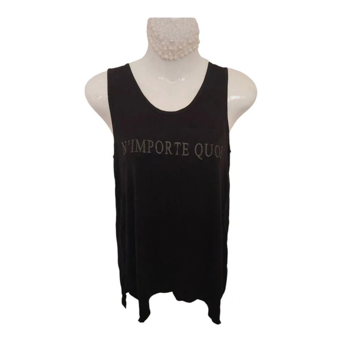 Débardeur noir " N'importe quoi " taille M - Miss Glammy