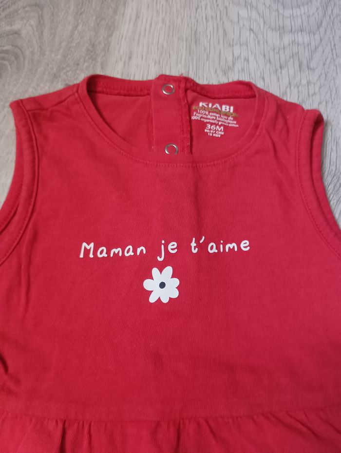 Robe rouge 36 mois Kiabi - photo numéro 2