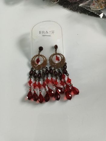 Boucle fantaisie bohème rouge