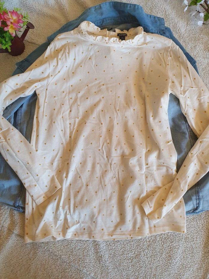 💙Ensemble chemise jeans+ tee shirt 12 ans💙 - photo numéro 4