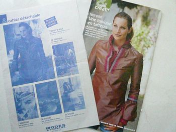 Patron couture « Tunique en taffetas »