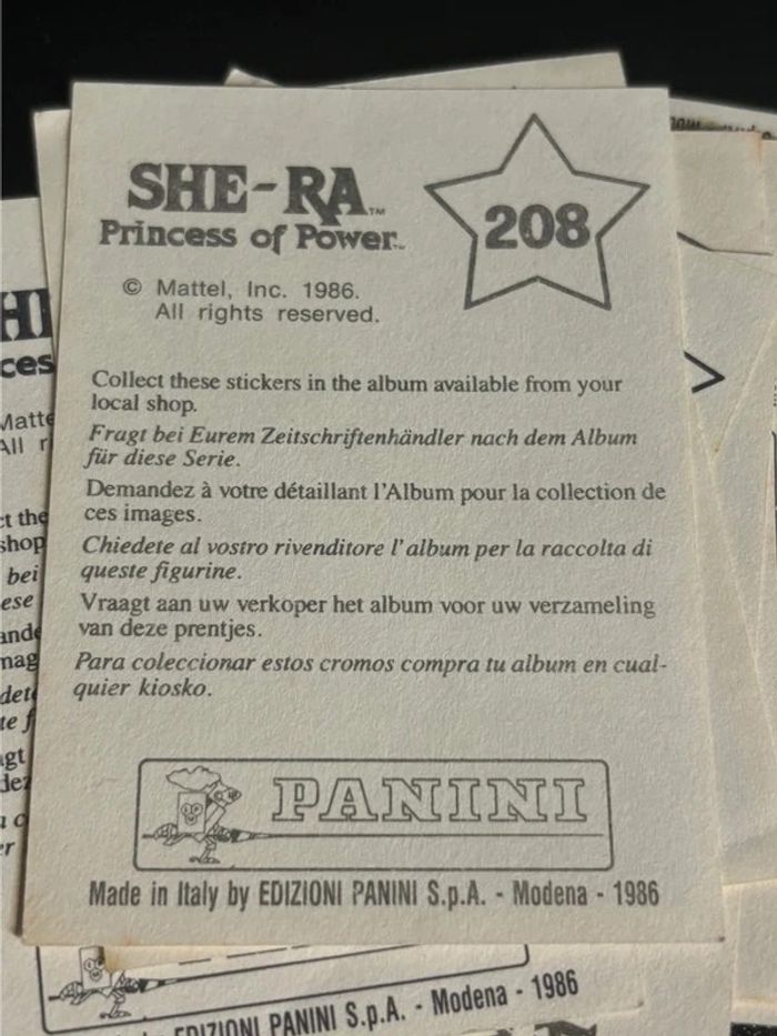 Sticker  She-Ra - Princess of Power / La Princesse du Pouvoir Panini
