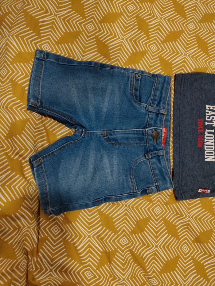 Ensemble short jean et tee shirt - photo numéro 3