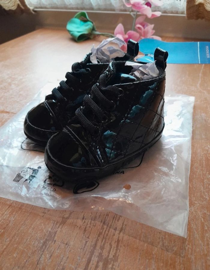 Chaussure fille montante noir pointure taille 20 - photo numéro 4