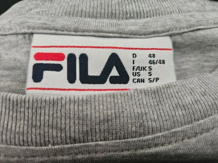 T-shirt gris Manches Courtes Taille S Fila - photo numéro 3
