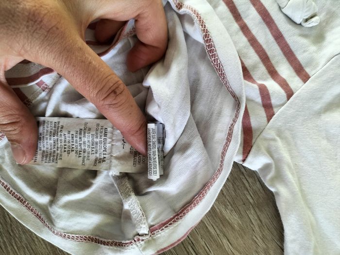 T shirt manches longues à rayures - photo numéro 2