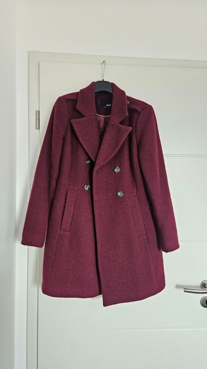 Manteau framboise prune, taille 38, Etam Etam Beebs by Kiabi