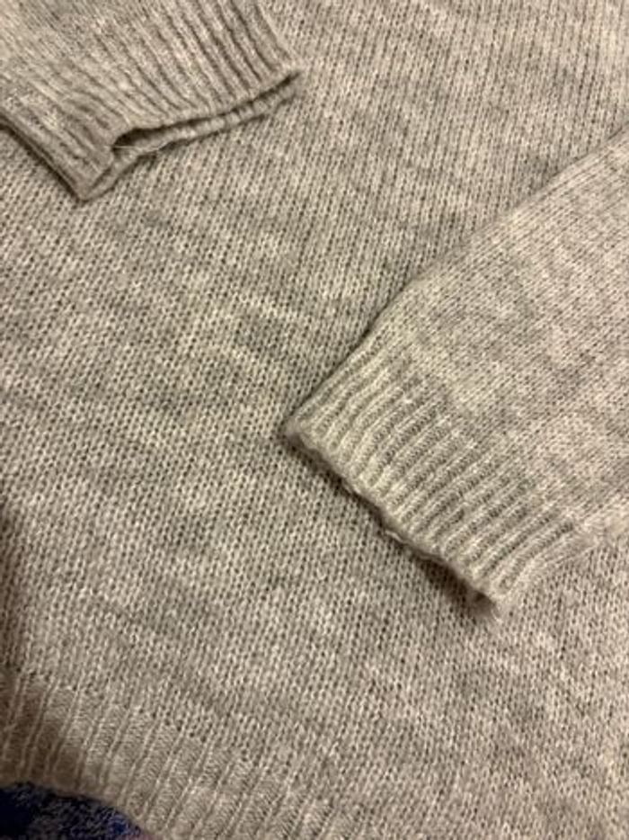 Pull col roulé gris - photo numéro 3