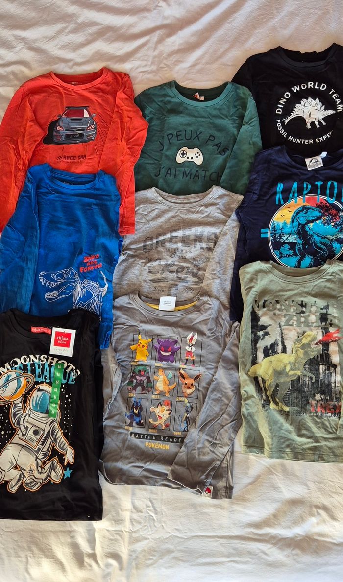 Lot tee-shirts manches longues