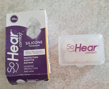 Protection auditive silicone transparent 