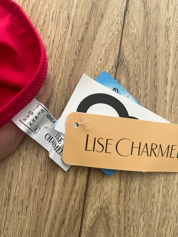 Bas de maillot de bain Lise Charbel Anneaux couleur Framboise neuf taille 42 - photo numéro 6