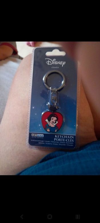 Porte clef en fer blanche neige