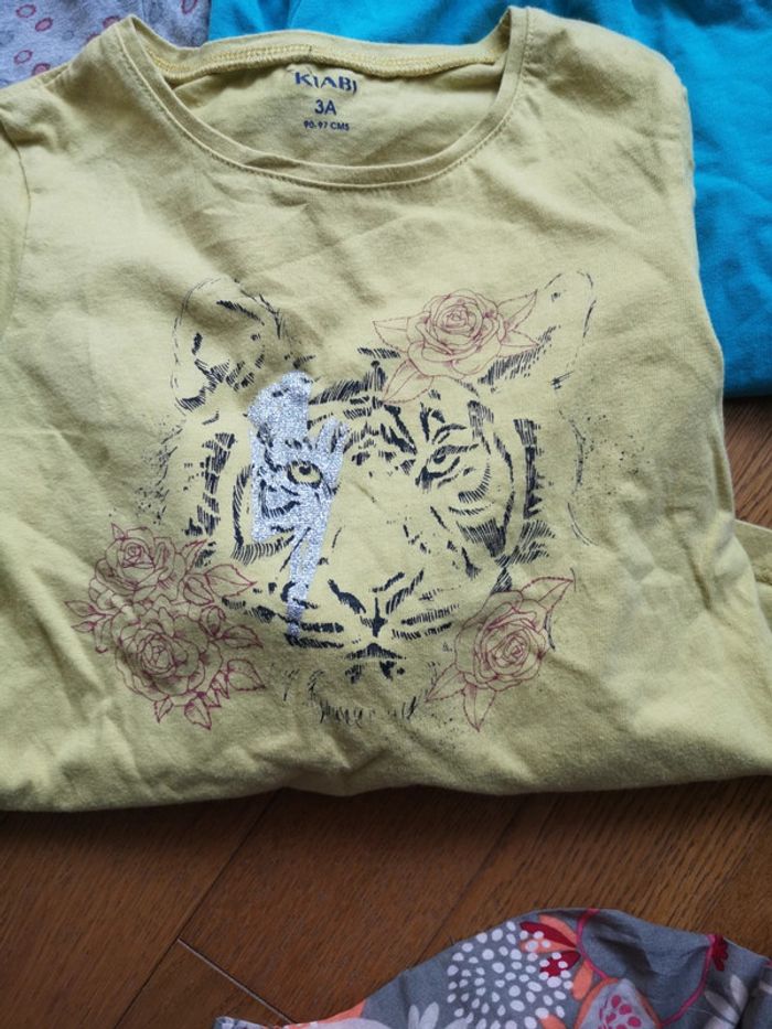 lot 5 t-shirt ML 3 ans - photo numéro 4