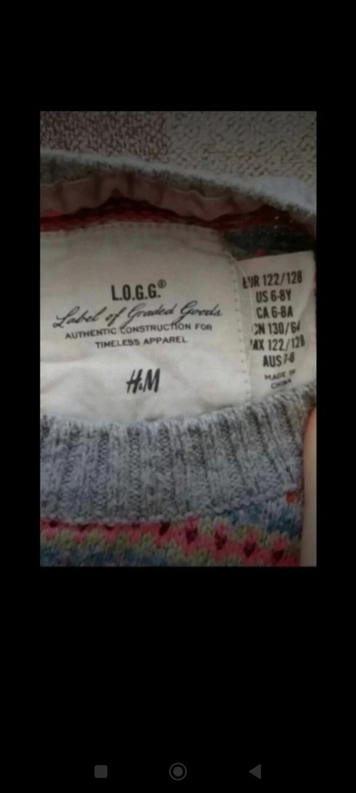 Robe pull 6/8 ans manches courtes H&M 4€ - photo numéro 2