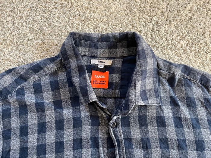 Chemise manches longues bleu à carreaux Jules taille M - photo numéro 7