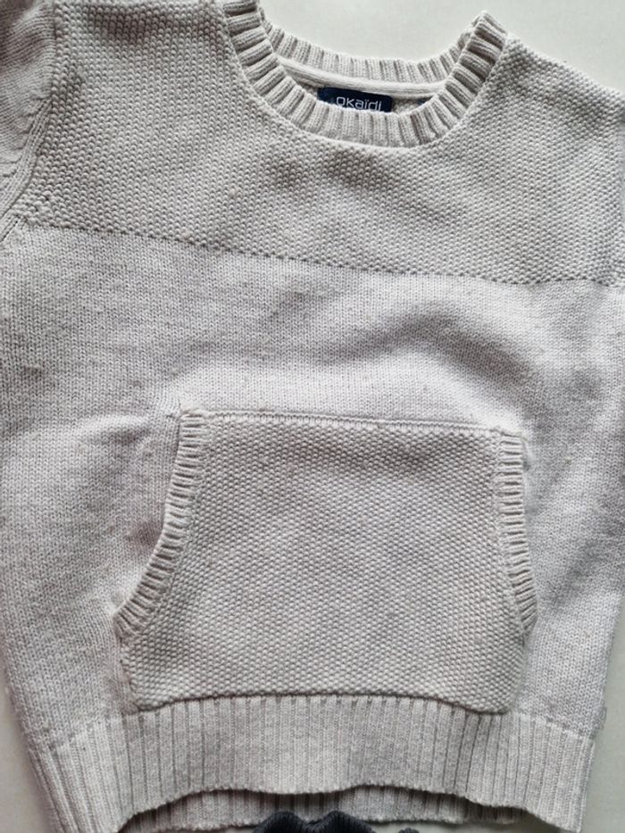 Lot de 2 pulls okaïdi et nky 5 ans - photo numéro 2
