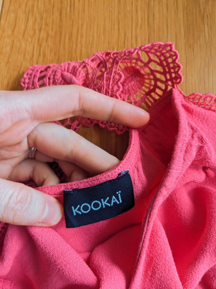 Robe rose ceintrée taille 36 Kookaï - photo numéro 5