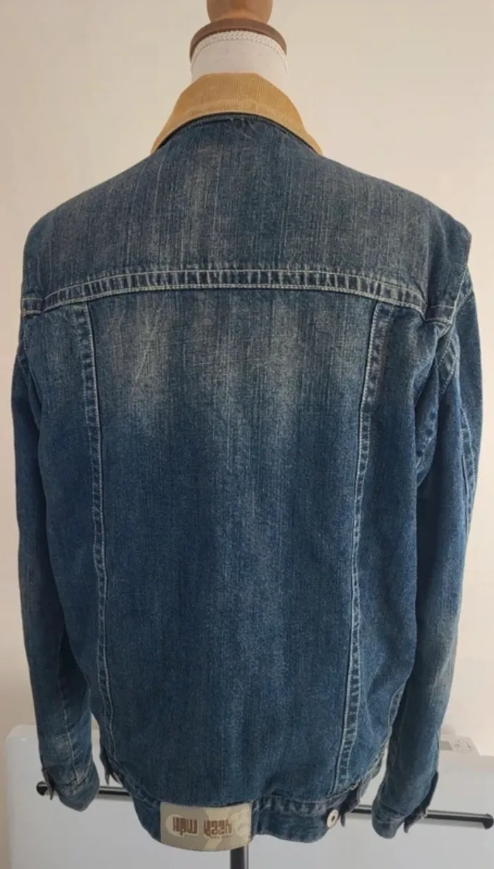 Veste style blouson en jean bleu foncé Hpw Kazh Soul Rebel Taille L ou 48 - photo numéro 6