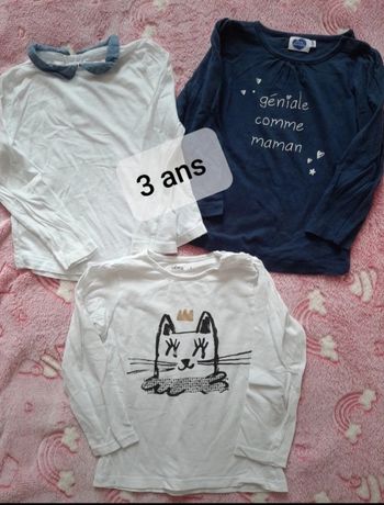 3 tee-shirts 3 ans
