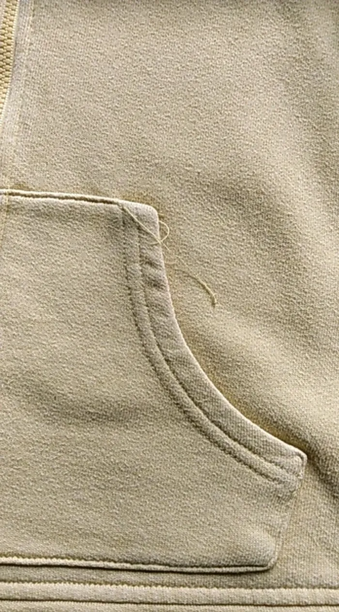 Gilet zippé moutarde Benetton 8/9 ans - photo numéro 2