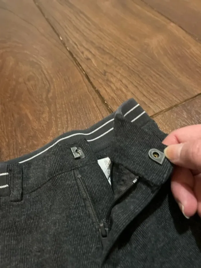 pantalon habillé garcon IKKS gris foncé chiné taille 3 ans - photo numéro 8
