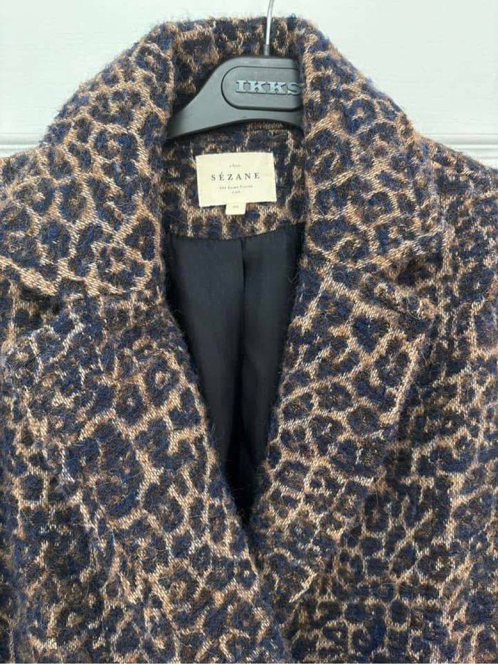 Manteau Sézane Harry léopard taille 38 - photo numéro 3