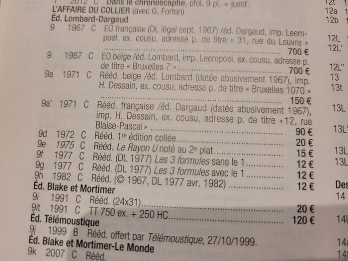 Réédition cotée 1967 (1971), Les aventures de Blake et Mortimer, L'affaire du collier, E. P. Jacobs - photo numéro 13