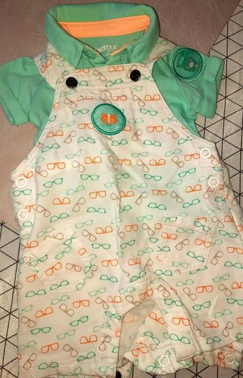 Ensemble salopette courte