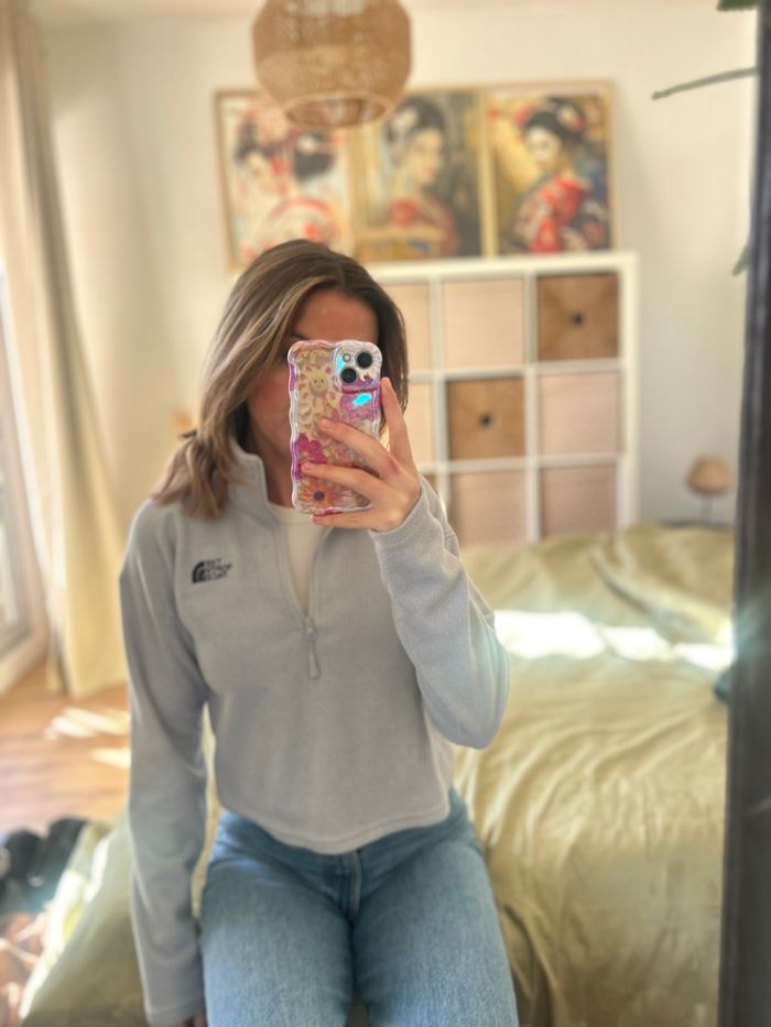 Polaire the north face grise bleutée - photo numéro 9