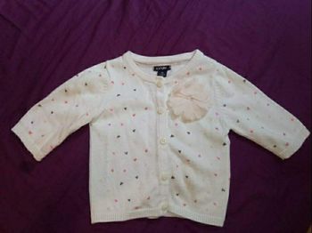 Lot 5 gilets fille 1 mois