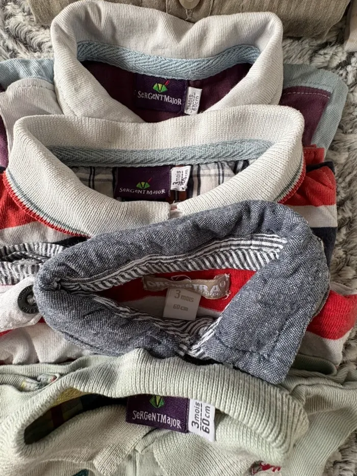 Lot de 7 t-shirts manches courtes 3 mois - photo numéro 4