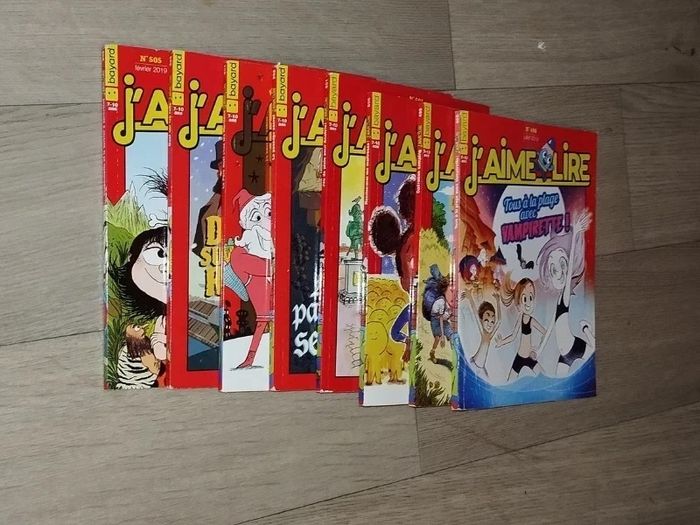 Lot de 8 magazines J’aime lire année 2018-19 L048  7594299459 - photo numéro 2