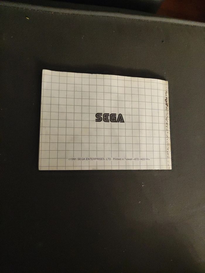 Notice Sega game gear - photo numéro 2