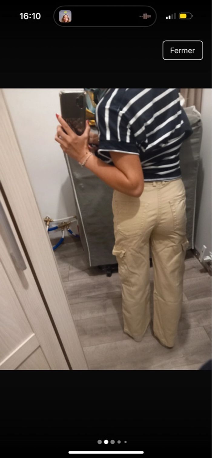 cargo beige femme - photo numéro 3