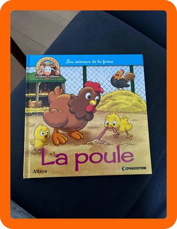 Livre pour enfants sur les animaux de la ferme altaya la poule