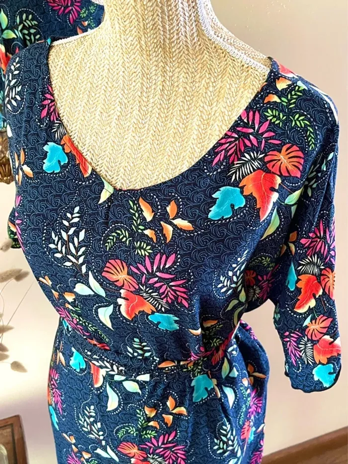 Robe Fleurie Multicolore - photo numéro 9