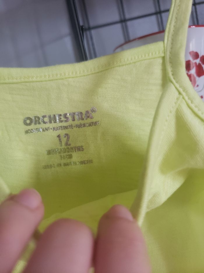 Log de 3 top bretelles 🎀 Orchestra 12 mois 4€ - photo numéro 3