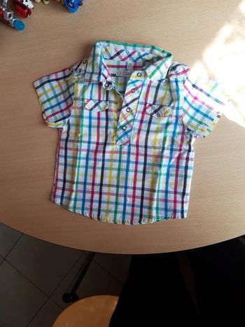 Chemise manches courtes 1 mois