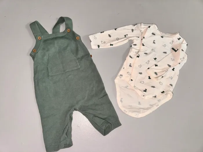 Ensemble body et salpêtre en maille obaibi 1 mois - photo numéro 1